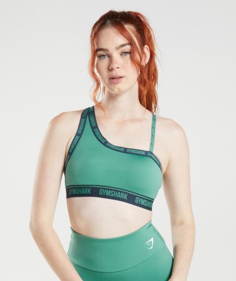 Staniki Sportowe Gymshark Strike Damskie Zielone | PL 608MRB